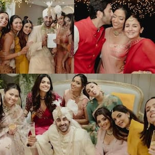 Alia Ranbir Wedding Unseen Pics: रणबीर कपूर ने पत्नी आलिया भट्ट के सामने की सालियों संग जमकर मस्ती