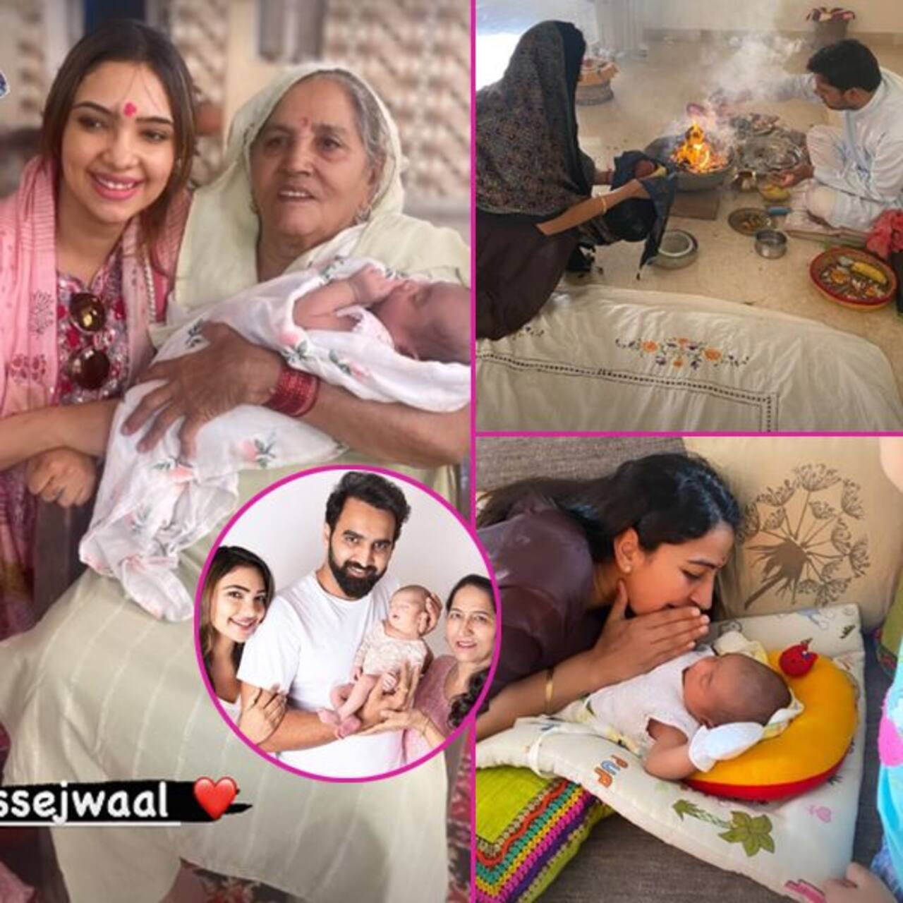 बेटी को लेकर पहली बार ससुराल पहुंचीं पूजा बनर्जी