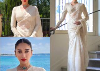 Cannes 2022: Aditi Rao Hydari personifies elegance as she flaunts her traditional look in a Sabyasachi saree; says, 'My ammaamma would be proud'