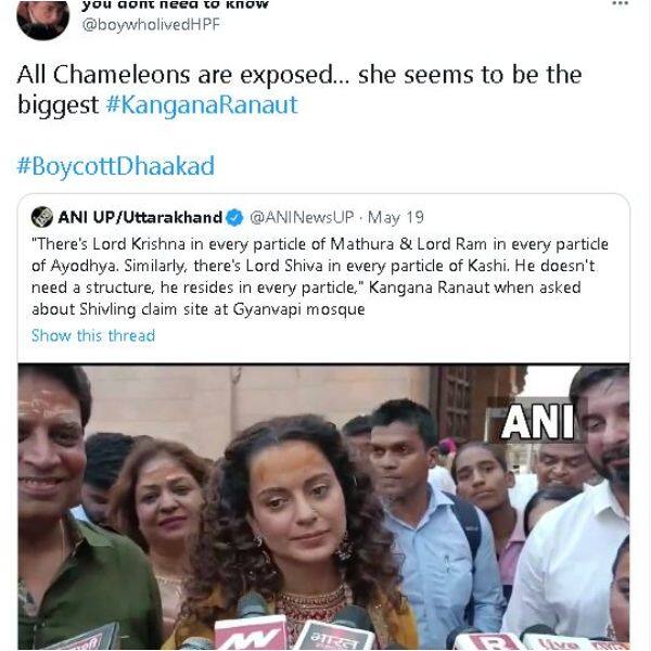 Kangana Ranaut’s statement on Shivling claim site at Gyanvapi mosque