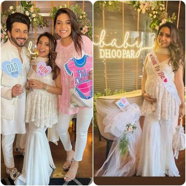 Dheeraj Dhoopar and Vinny Arora's white baby shower!