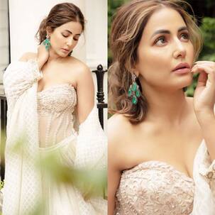Ahead of Cannes 2022, Hina Khan stuns in Tarun Tahiliani at the UK Asian Film Festival; fans can't wait for her red carpet look [VIEW PICS]