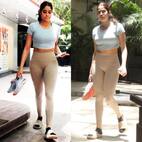 Janhvi Kapoor flaunts her toned thighs and legs as she steps out of the gym; netizens react with fire emojis [Watch video]