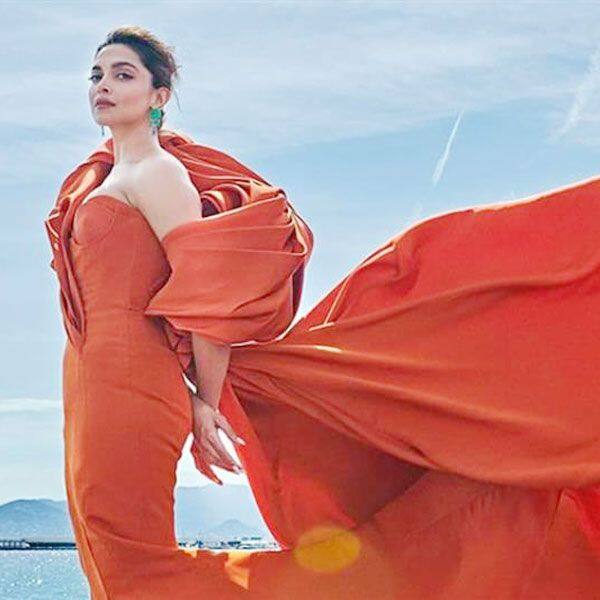 Deepika Padukone's orange gown