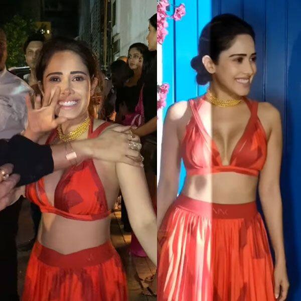 Nushrat Bharucha poses in style for the shutterbugs on her 37th birthday bash