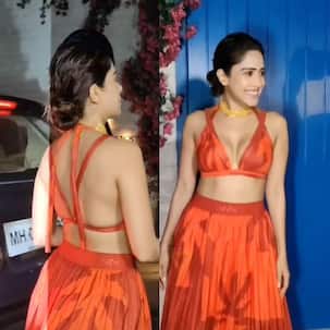 Nushrratt Bharuccha sets the temperature soaring in a sexy orange outfit at her 37th birthday bash; netizens say she looks like a teenager [View Pics]