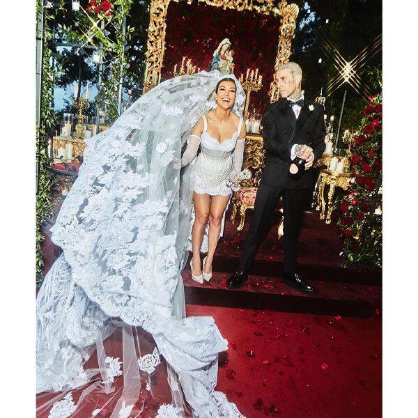 Kourtney Kardashian and Travis Barker’s newly married vibes
