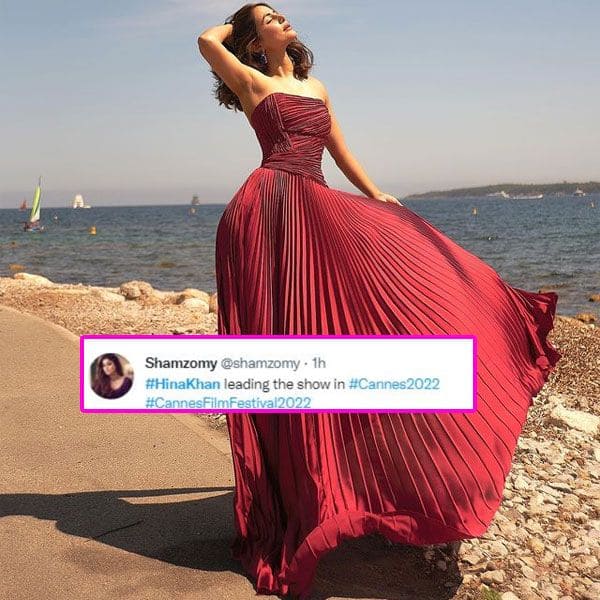 Cannes 2022: Hina Khan’s first look in a red outfit is a real knockout