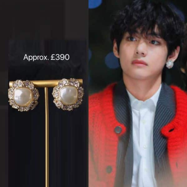 BTS v Style Double Piercing Earrings Kpop Style Accessories Korean Sliver  Double Pierce Earring Gift for BTS Fans Army - Etsy Finland