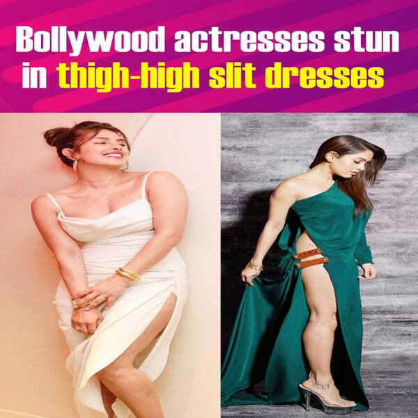 Bollywood celebs in thigh-high slit outfits