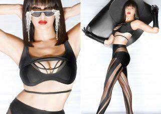 Nora Fatehi oozes oomph in black Mugler corset and transparent tights; her scintillating avatar is NSFW