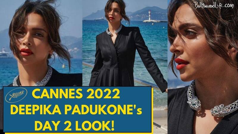 Cannes 2022: Deepika Padukone serves up a classy look in a black pant suit on Day 2 of the film festival