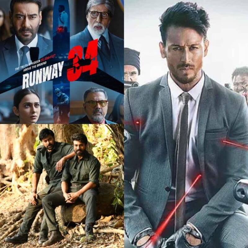 Runway 34, Heropanti 2, Acharya box office collection: Ajay Devgn doesn't capitalise much on Eid; Tiger Shroff fares even worse; Ram Charan's film sinks completely