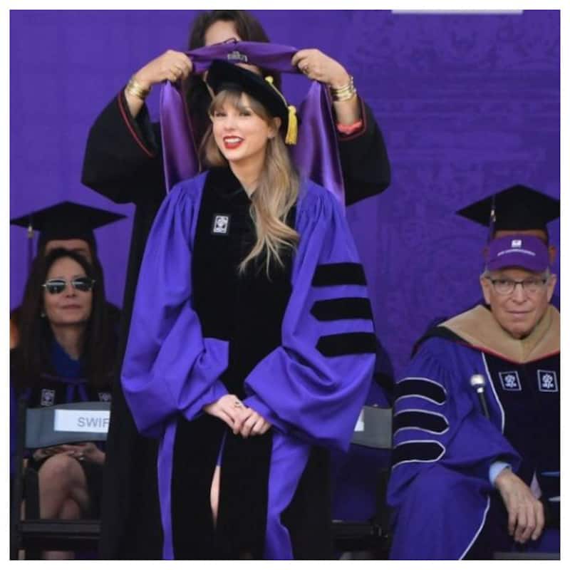 Taylor Swift gets honorary doctorate from NYU; asks fans to 'embrace cringe', netizens hail her address [See Twitter Reactions]