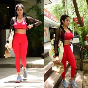 PICS: जान्हवी कपूर ने रेड कलर की टाइट ड्रेस में ढाया कहर, तस्वीर देखकर फैंस का मन डोला