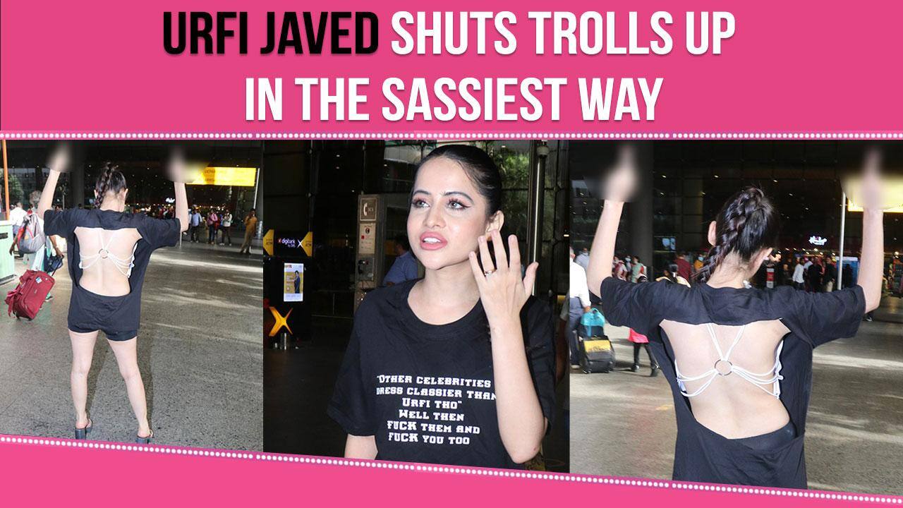 Urfi Javed Gives It Back To Trolls In Style Wears A T Shirt With A Quote ‘fck Them