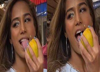 Poonam Pandey's 'cheap' and 'vulgar' gesture while buying mangoes goes viral