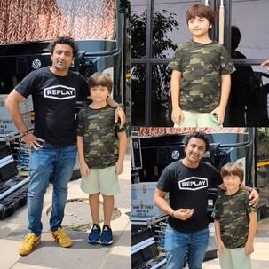 Abram Khan ने पब्लिक में पहली बार खुलकर दिये पोज, शाहरुख खान के लाडले की क्यूटनेस देख तैमूर को भूल बैठे लोग