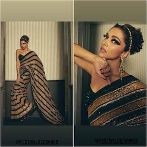 Cannes 2022: Deepika Padukone dazzles in a retro Sabyasachi saree at the red carpet on day 1