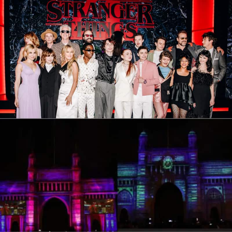 Stranger Things 4 Vol 1: Mumbai's Gateway of India lit up to mark the release of the web series