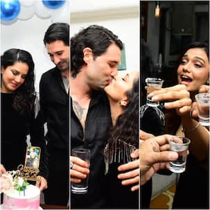 Sunny Leone rings in her 41st birthday with cake, shots, lip-lock and more
