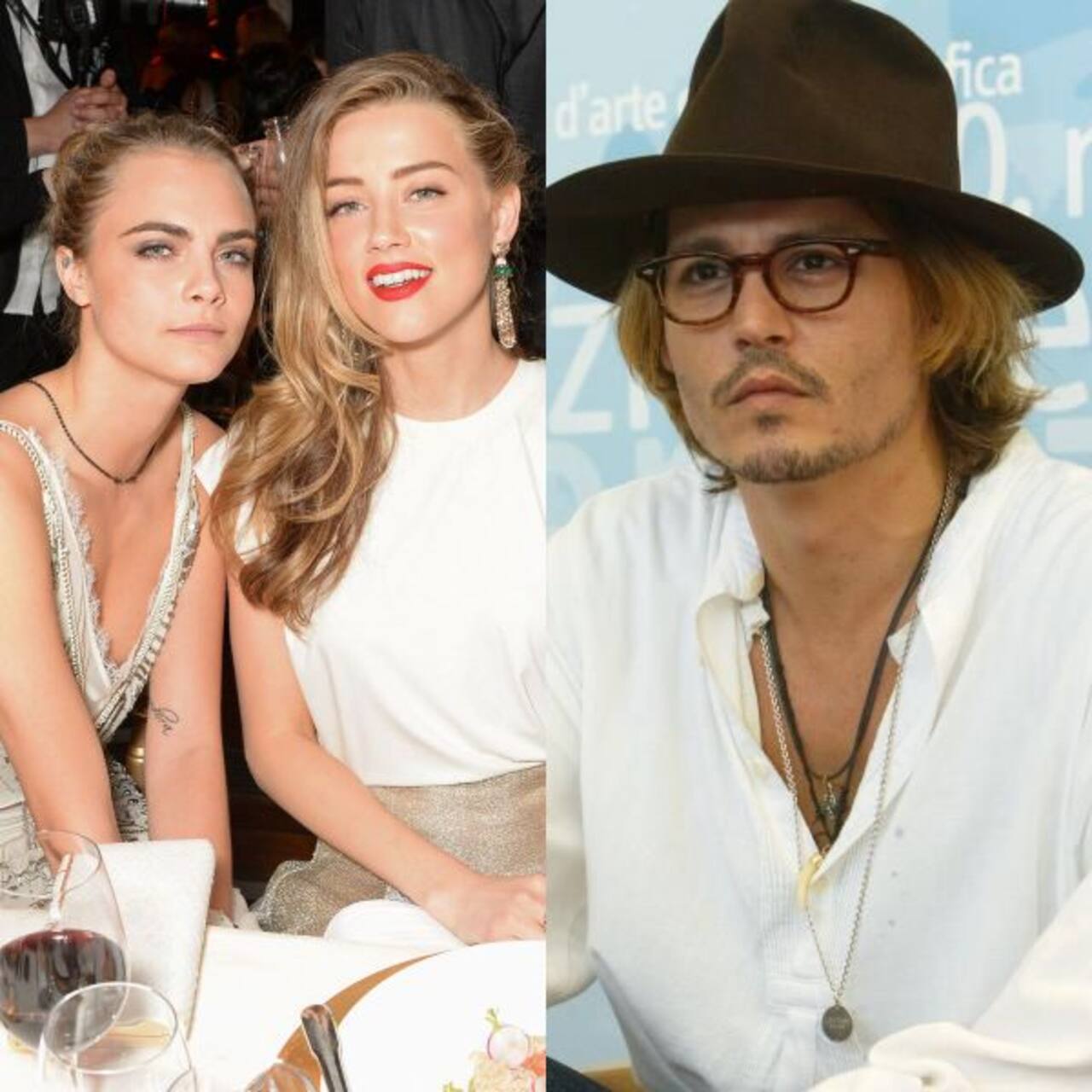 Amber Heard kissed Cara Delevingne besides Elon Musk and James Franco
