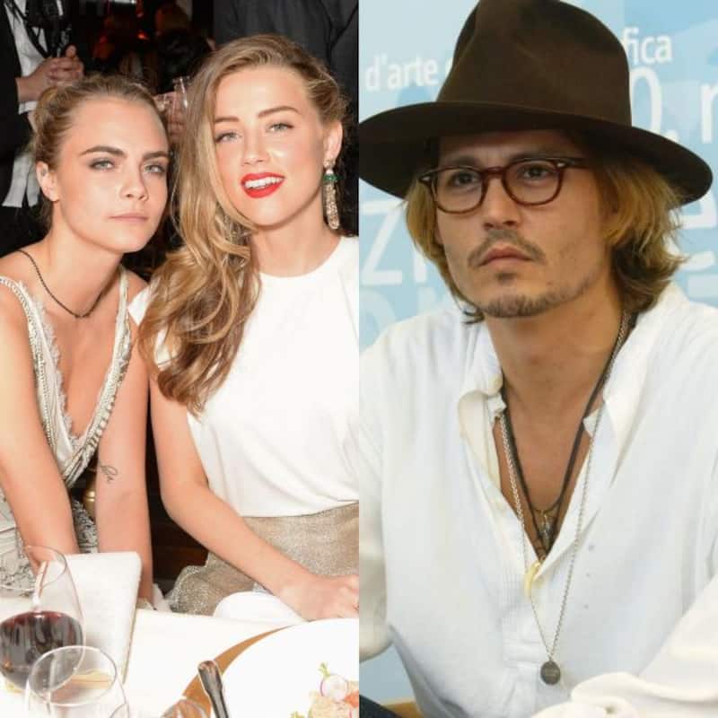 Amber Heard kissed Cara Delevingne besides Elon Musk and James Franco in Johnny Depp's elevator [View Viral Pics]