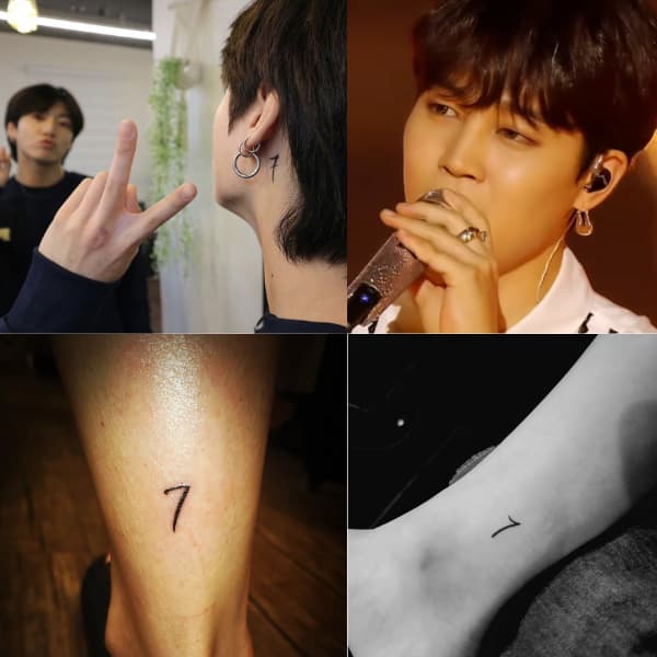 BTS Did Kim Taehyung fool ARMY with his 7 tattoo Vs latest pictures  leave fans wondering View Pics