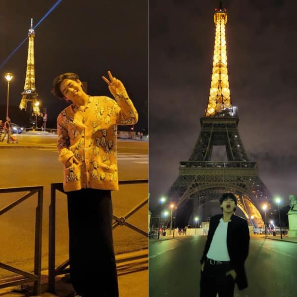 BTS’ vocalist Kim Taehyung visits Eiffel Tower