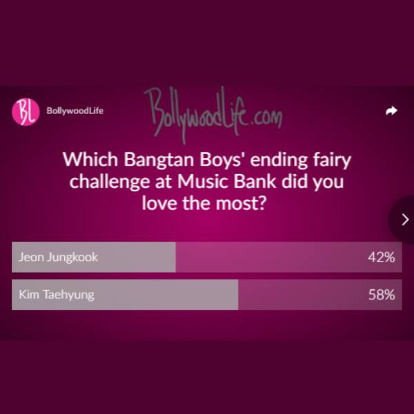 Poll result of BTS V and JK's ending fairy challenge