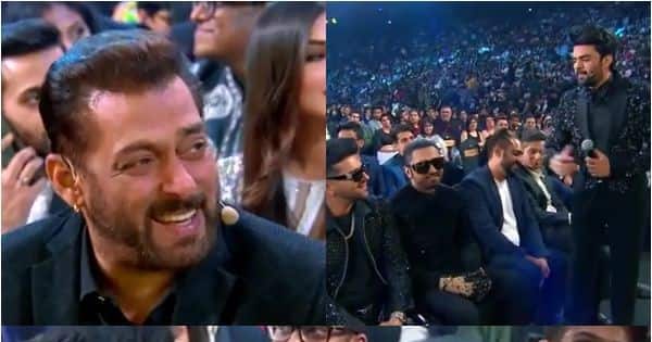 IIFA 2022: Salman Khan reacts after Maniesh Paul makes a shaggy dog story about Guru Randhawa and Honey Singh dressed in black sun shades [Watch Video]