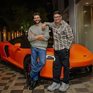 Kartik Aaryan reacts as he gets India's first McLaren GT as a gift for Bhool Bhulaiyaa 2 success, wants a private jet next [View Pics]