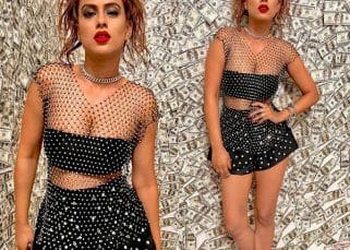 Nia Sharma casts a spell in black bralette and studded skirt; fans in love with her chic avatar