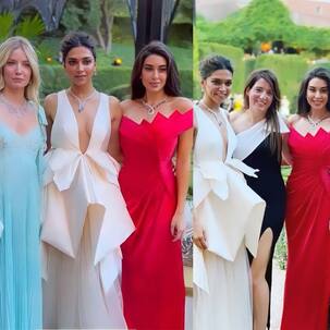 Deepika Padukone stuns in a white plunging neckline dress at an event in Spain; fans call her ‘Angelic beauty’ [View pics]