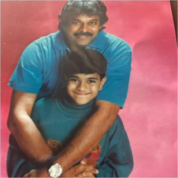 Ram Charan shares a childhood picture with Chiranjeevi on Father’s Day
