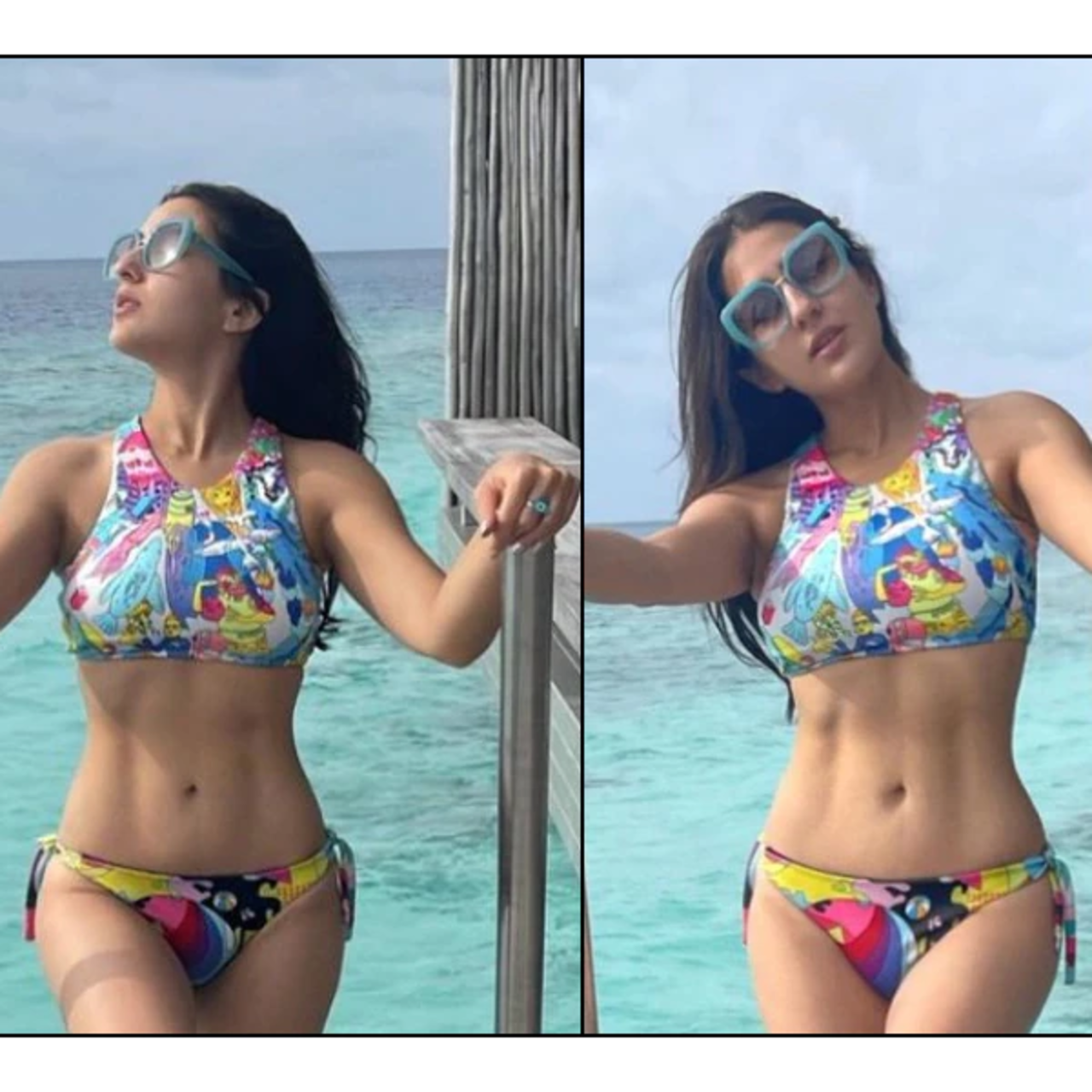 Sara Ali Khan Has The Coolest Multi Coloured Bikini Set Collection And These 5 Sizzling Pics Are