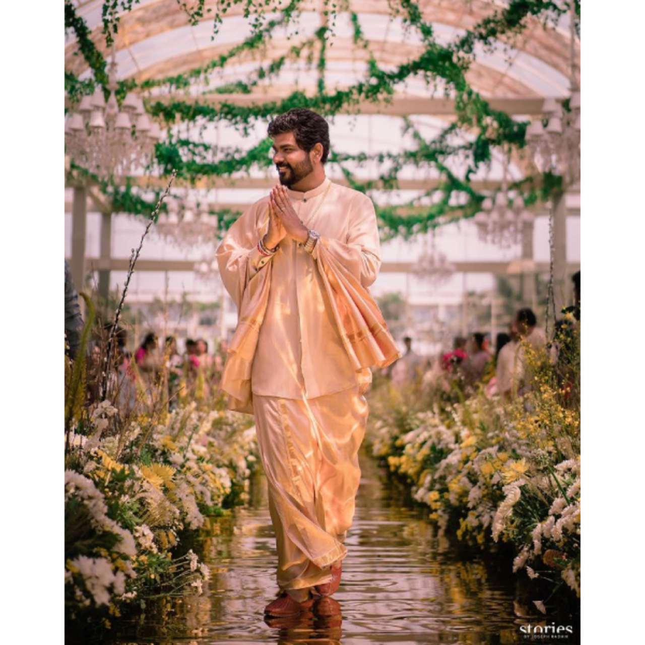 The stunning groom Vignesh Shivan