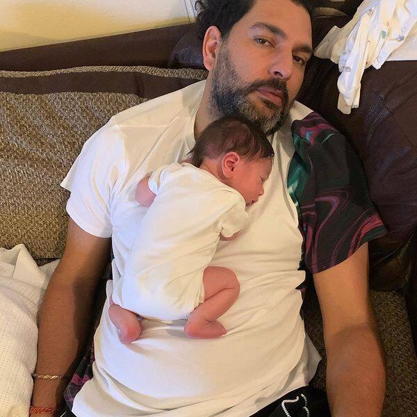 Hazel Keench shares picture of Yuvraj Singh and Orion Keech Singh