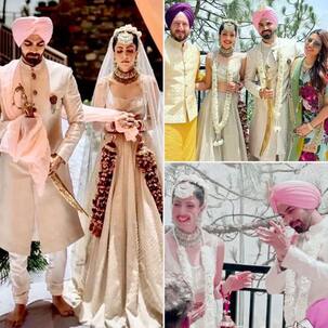Karan V Grover marries Poppy Jabbal: Shama Sikander shares INSIDE pictures from the Udaariyan actor and Broken But Beautiful actress' wedding