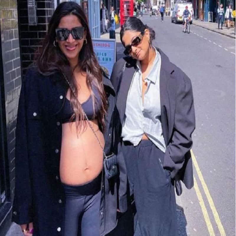 Sonam Kapoor gets trolled for flaunting her bare baby bump in a tube top and jacket; netizens call her, ‘ Wannabe Rihanna’