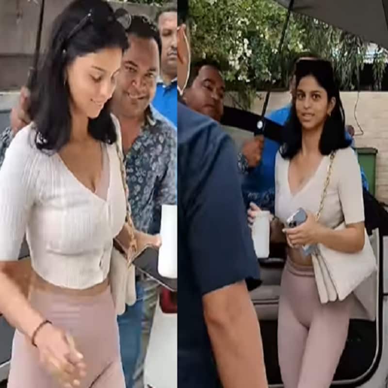 Suhana Khan avoids posing for shutterbugs; paparazzi says, ’Abhi kya tension hai, aapki movie aa rahi hai’, don’t miss her reaction