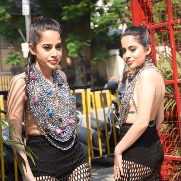 Urfi Javed wears a top made of chains