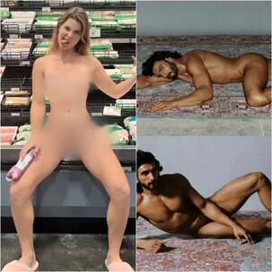 Ranveer Singh nude photoshoot case: Jacqueline Fernandez’s doppelganger Amanda Cerny runs naked in public to support Cirkus star
