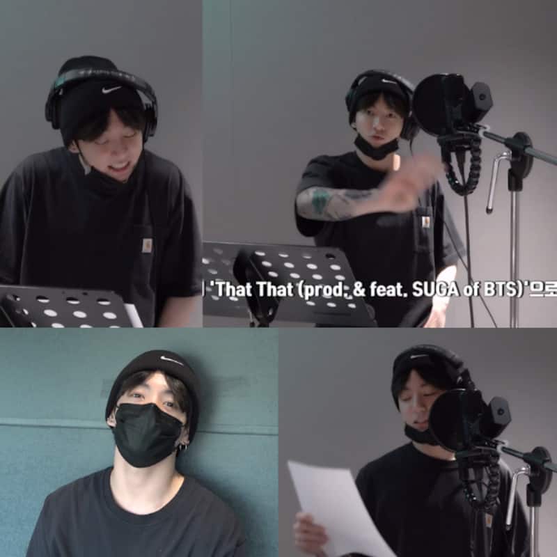 Jungkook warming up on PSY X Suga's That That to his struggle with 'Tangled' – BTS from JK's Left and Right recording are UNMISSABLE