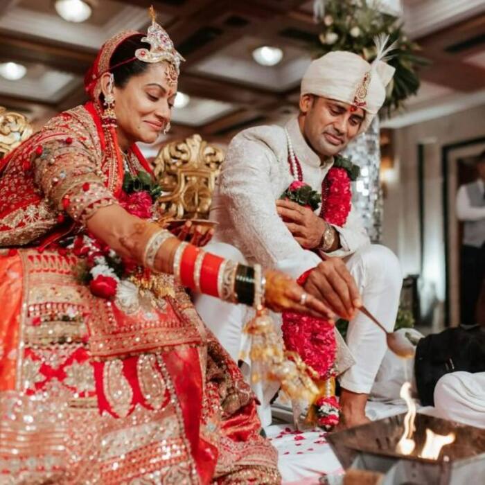 पायल-संग्राम साथ की पूजा