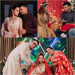 Payal Rohatgi-Sangram Singh wedding: Couple looks stunning at their sangeet and mehndi ceremony; fans say, 'A kala tika for both of you' [View Pics]