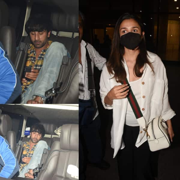 Ranbir Kapoor gets MASSIVELY TROLLED for his 'drunk' look and sitting style as he receives Alia Bhatt at the airport [View Pics]