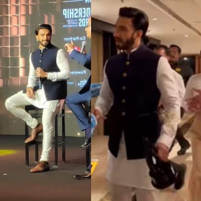 Ranveer Singh Rocks White Kurta Paired With Nehru Jacket As He Receives  'Brand Endorser of the Year' Award (View Pics)