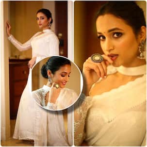 KGF 2 स्टार श्रीनिधि शेट्टी ने व्हाइट साड़ी में दिए कातिलाना पोज, फैंस के मुंह से निकला चांदनी !!