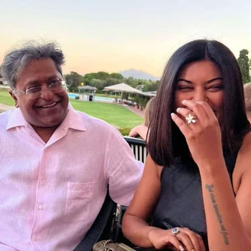 Sushmita Sen and Lalit Modi secretly engaged?  Actress flaunts big rock sparking speculations